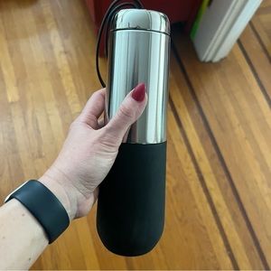 Tria Saturn collection insulated water bottle thermos silver